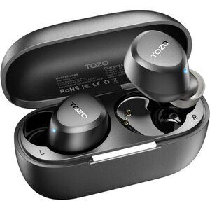 Wireless Bluetooth Earbuds Waterproof Mic Bass Headphones with Charging Case